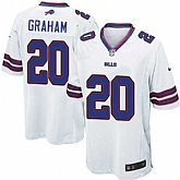 Nike Men & Women & Youth Bills #20 Graham White Team Color Game Jersey,baseball caps,new era cap wholesale,wholesale hats